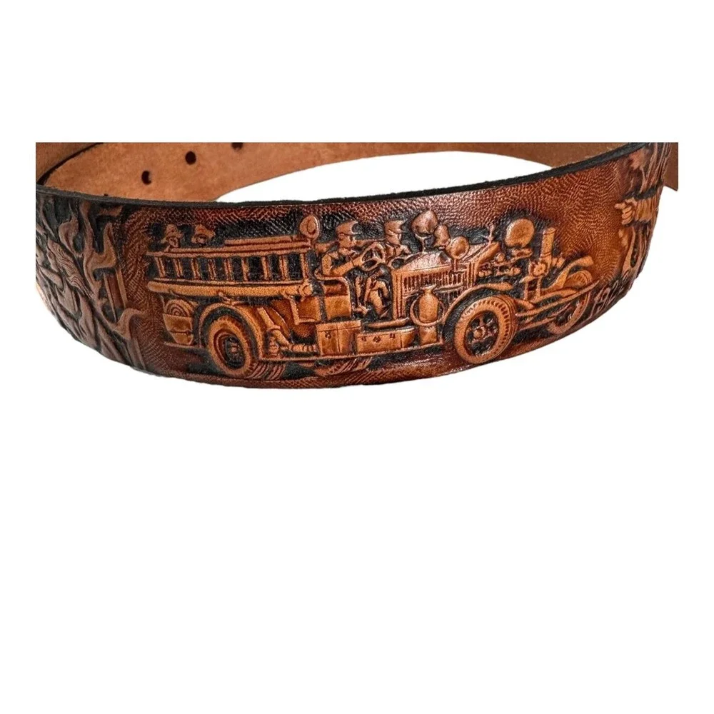 Vintage Maryland Firefighter Belt Mens Large 38-42 JJ Buckles Limited‎ 1988